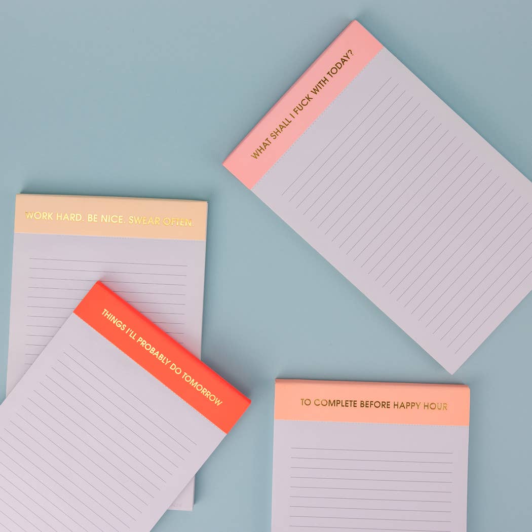 Things I'll Probably Do Tomorrow Notepad