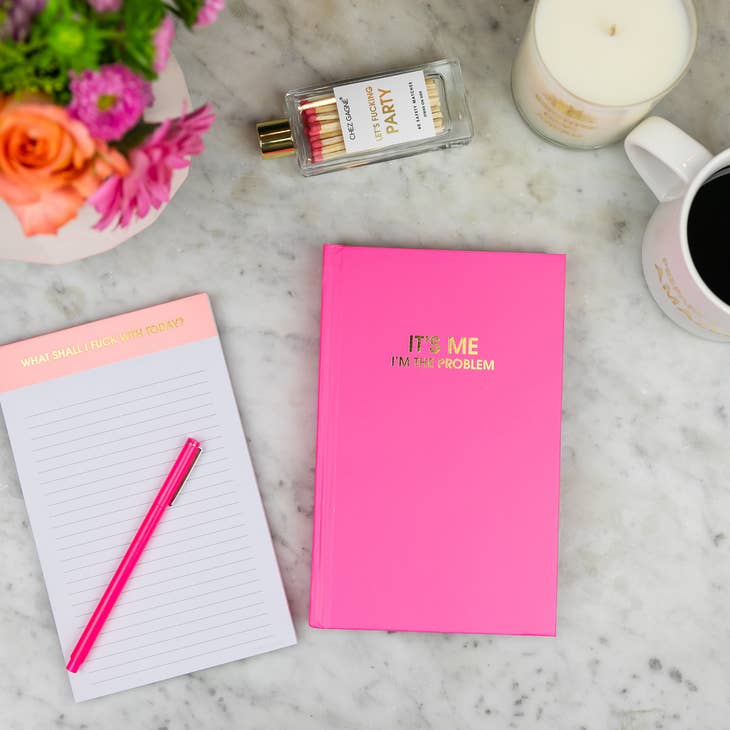 "It's Me. I'm the Problem" Pink Journal