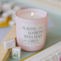 Playing Mahjong - Soy Candle