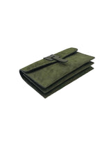 Suede and Leather Mini Clutch Bag