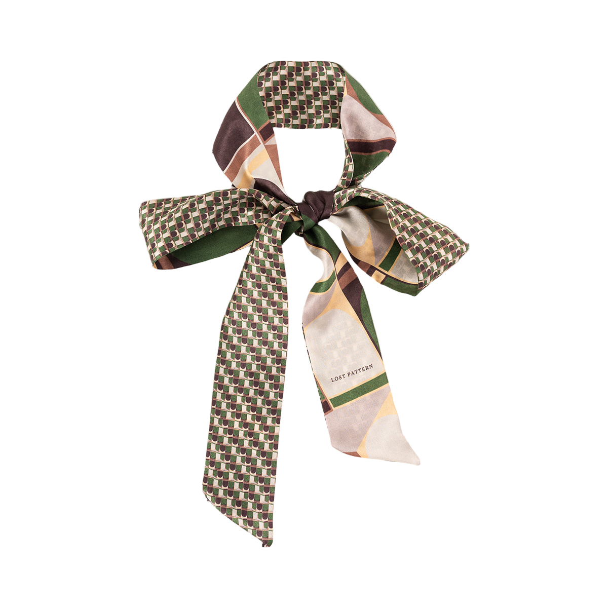 "Modular" Silk Skinny Scarf