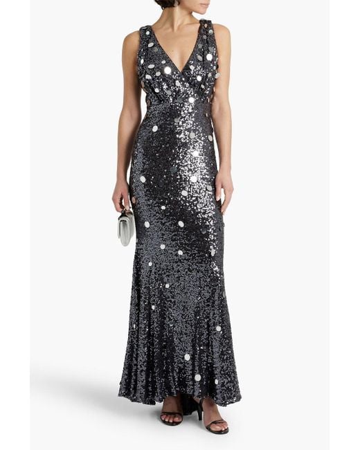 Sequined Tulle Gown