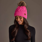 Cable Knit Pom Hat