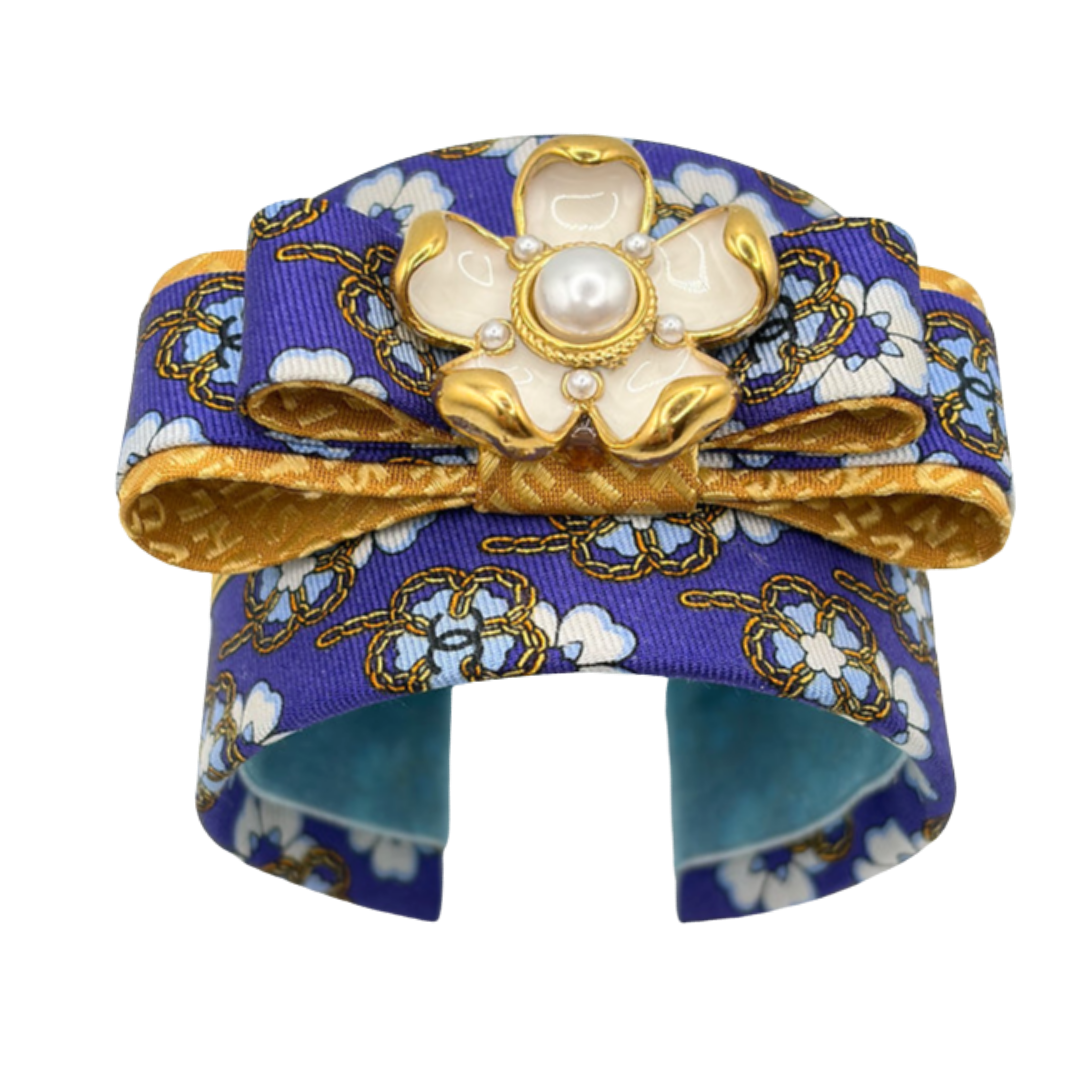 Chanel Camellia Cuff Bracelet