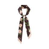 "Camellia" Silk Skinny Scarf