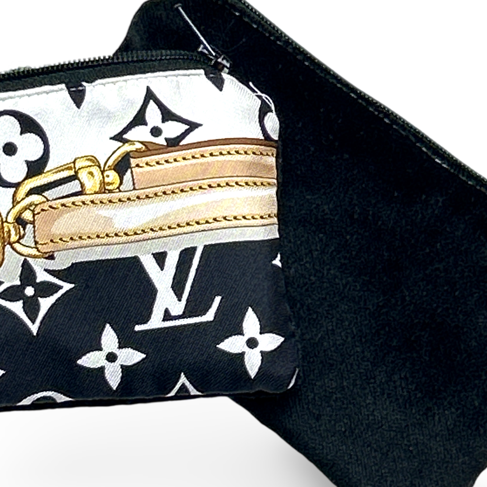 Louis Vuitton Monogram Silk Scarf Keychain