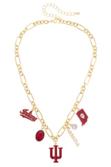 Indiana Hoosiers (IU) Charm Necklace