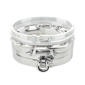 Silver Core Bracelet Set