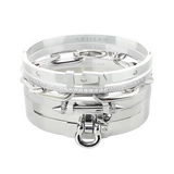 Silver Core Bracelet Set