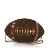 Beaded Football Crossbody Bag
