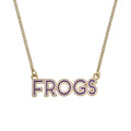 TCU Horned Frogs Outline Enamel Necklace