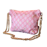 Gucci Horsebit Pink Scarf Crossbody