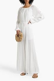 Lois Crochet-Trimmed Silk-Chiffon Jumpsuit