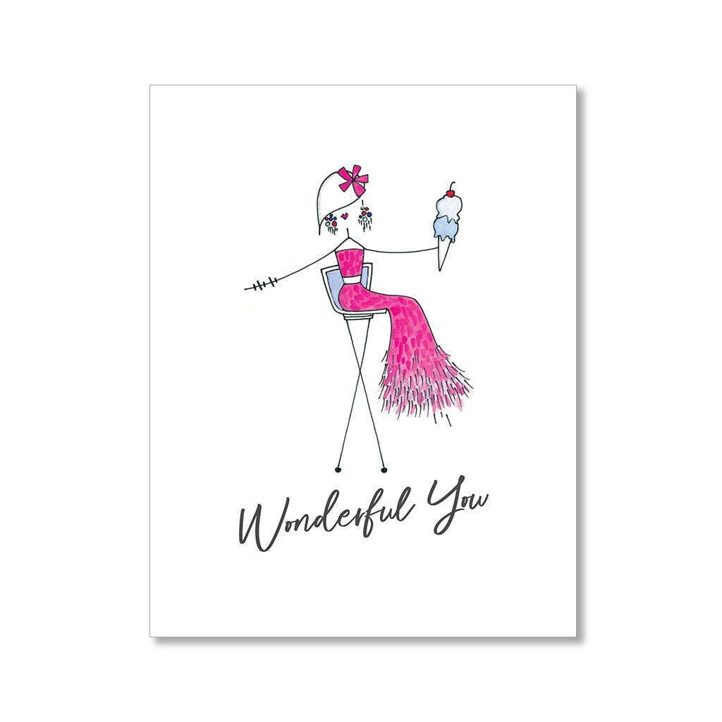 "WONDERFUL YOU" BIRTHDAY CARD: SINGLE