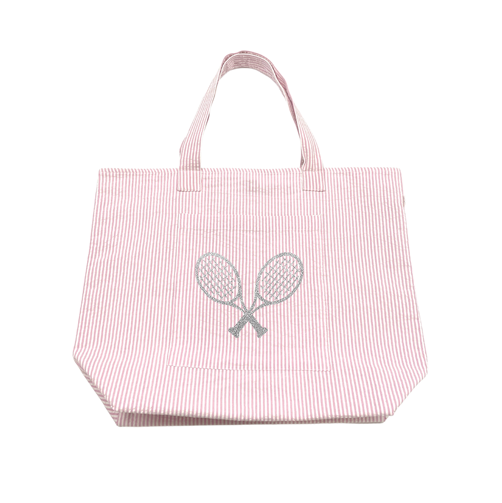 Seersucker Tennis Bag