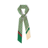 Silk Skinny Scarf - Green
