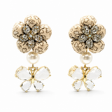 Chanel Camellia Butterfly Vintage Earrings
