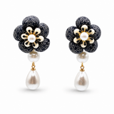 Gucci Vintage Silk Necktie Earrings