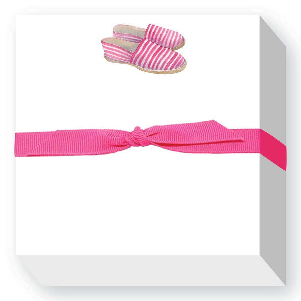 PINK ESPADRILLES CHUBBIE NOTEPAD