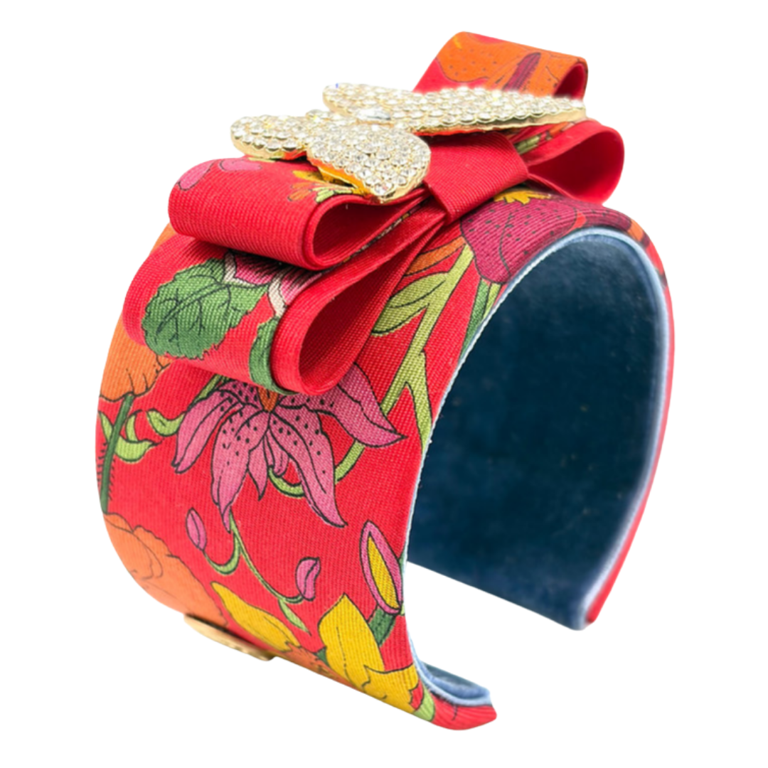 Gucci Flora Butterfly Cuff Bracelet