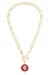 Indiana Hoosiers (IU) Logo Intaglio Necklace