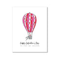 "HOT AIR BALLOON" VALENTINE'S DAY CARD: SINGLE