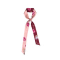 Silk Skinny Scarf-Ruby