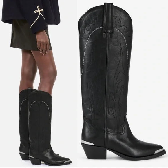 Leather Western Boot