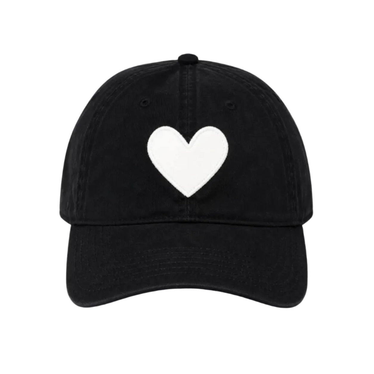 Baseball Hat Heart Patch