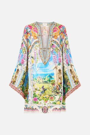 DEEP V NECK HARDWARE SHORT KAFTAN