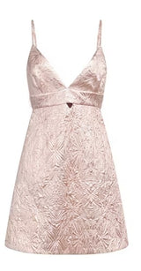 Rose Gold Mini Dress