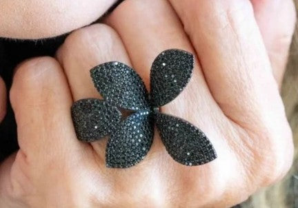 Renee Spinel Pave + Sterling Ring