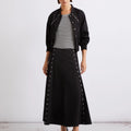 Flared Gabardine Skirt