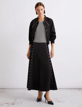 Flared Gabardine Skirt