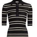 Striped Cotton Knit Polo