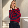 Ana Stripe Rollneck Crew