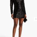 Lauper Cutout Sequined Mesh Mini Dress