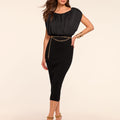 Rochelle Combo Knit Midi Dress