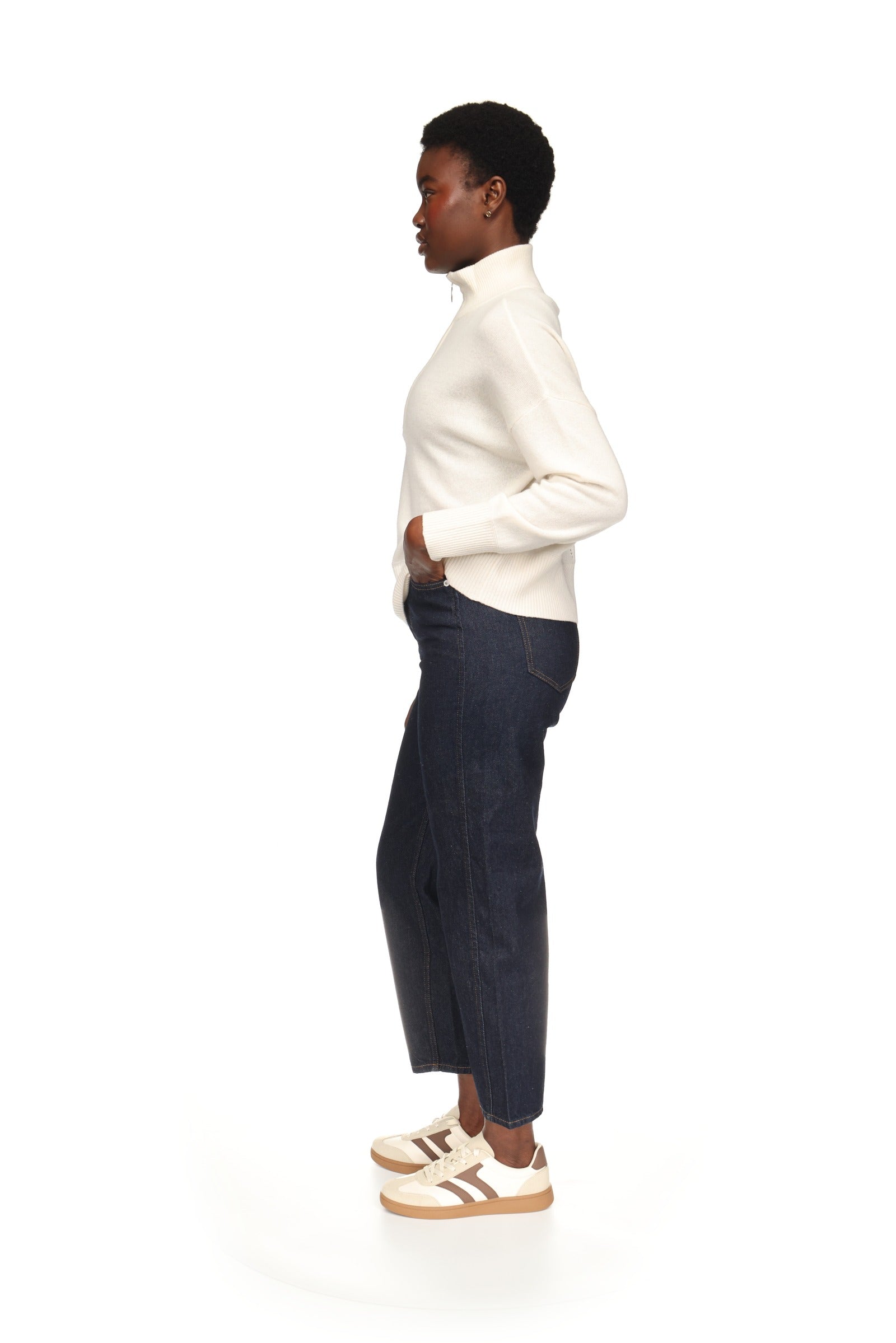 BRYANNA TRIM HALF ZIP