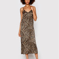 Cheetah Silk Slip Dress