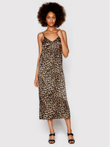 Cheetah Silk Slip Dress