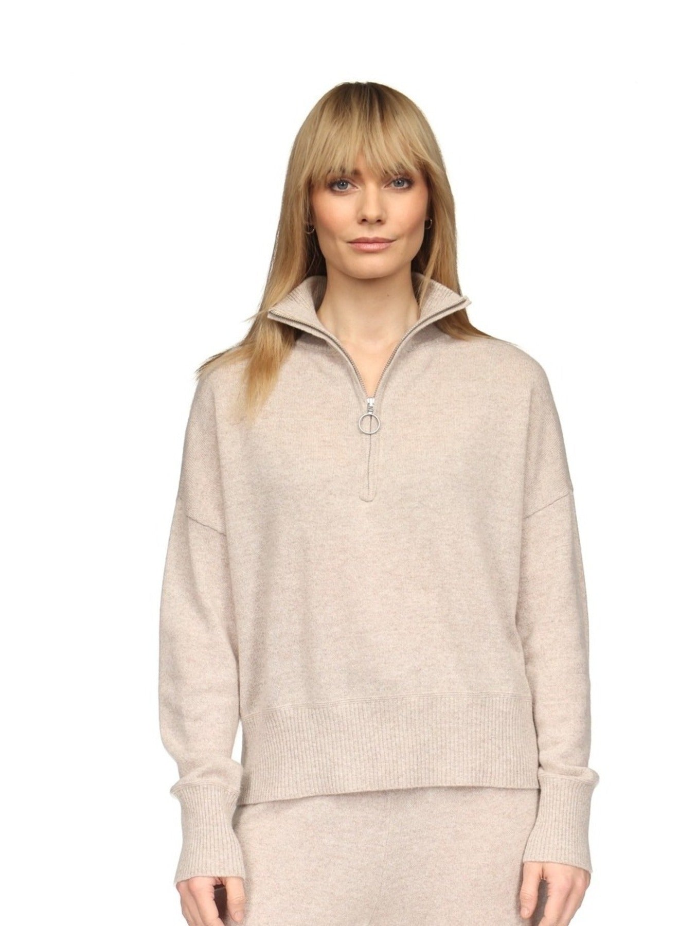 BRYANNA TRIM HALF ZIP