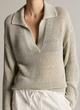 Italian Coated Polo Sweater