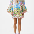 DEEP V NECK HARDWARE SHORT KAFTAN