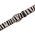 Zebra Suede Belt