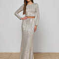 Zeta Sequin Maxi Skirt